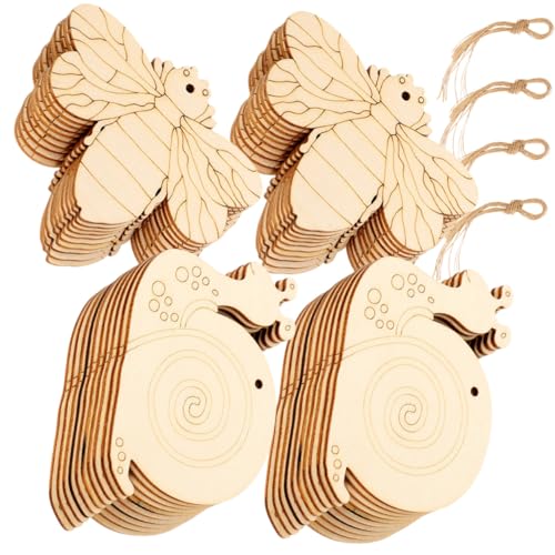 SEWACC Unbehandelte Holzscheiben Insektenformen zum Basteln DIY Holzstücke mit Glatter Oberfläche und Sisalband für Kreative Handarbeit und Kinderprojekte SEWACC Unbehandelte Holzscheiben Insektenformen zum Basteln DIY Holzstücke mit Glatter Oberfläche und Sisalband für Kreative Handarbeit und Kinderprojekte von SEWACC