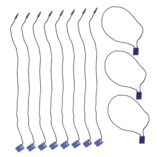 SEWACC Universelle Kunststoff Hängeetiketten Schnur mit Quadratischem Verschluss Langlebig und Robust pro Packung zum Befestigen von Kleidungsanhängern und Labels Praktische Tag String von SEWACC