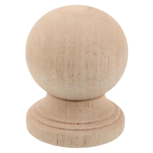 SEWACC Unlackierter Massivholz-baluster Kugel Finial Rustikaler Säulenaufsatz Stabiler Bettpfosten Gartenzaun-dekor Vielseitiger Diy-holz-endkappen für Lampenschirme und Treppengeländer SEWACC Unlackierter Massivholz-baluster Kugel Finial Rustikaler Säulenaufsatz Stabiler Bettpfosten Gartenzaun-dekor Vielseitiger Diy-holz-endkappen für Lampenschirme und Treppengeländer von SEWACC