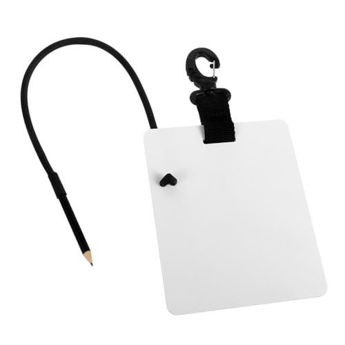 SEWACC Unterwasser Schreibtafel Taucher Schreibbrett mit Drehbarem Clip und Bleistift Flache Schreibfläche Vielseitiges Tauch Schwimmausrüstungs notizboard für Unterwasserkommunikation von SEWACC