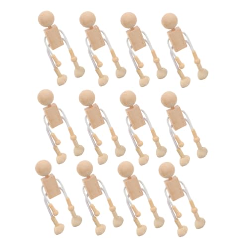 SEWACC Unvollendete Holzfiguren für Diy Malerei Holzpuppen zum Basteln und Dekorieren für Kreativität und Spaß Fördern für und Heimdekoration SEWACC Unvollendete Holzfiguren für Diy Malerei Holzpuppen zum Basteln und Dekorieren für Kreativität und Spaß Fördern für und Heimdekoration von SEWACC