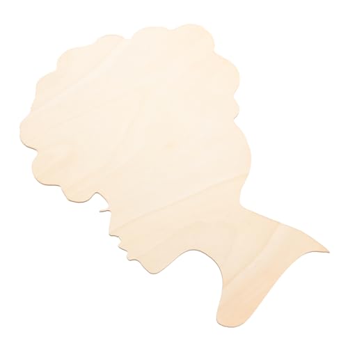 SEWACC Unvollendete Holzscheiben Kopfformen Pappelholz DIY Holzfiguren Basteln und Bemalen Natürliche Holzplatten Dekoration für Handwerk Kreative Kopf Ausschnitte für und von SEWACC