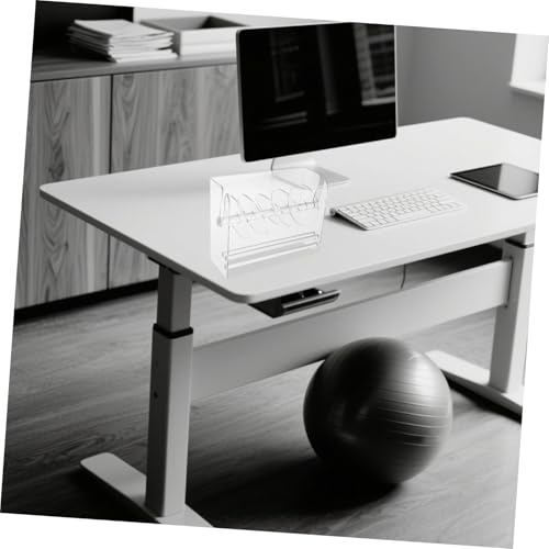 SEWACC Verstellbarer Acryl-labelspender Fächer Langlebig Robust für Büro Zuhause Schule Vielseitiger Aufbewahrungsständer Organizer für Etiketten Klebeband von SEWACC