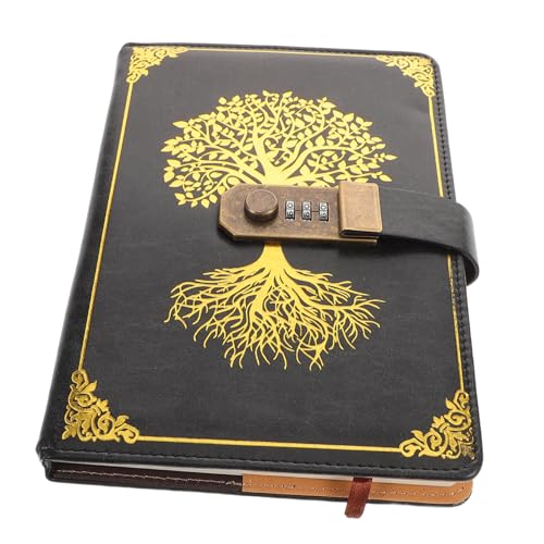 SEWACC Vintage Journal für Büro und Konferenzen Tragbares PU Cover Notizbuch für Meetings und Reisen von SEWACC