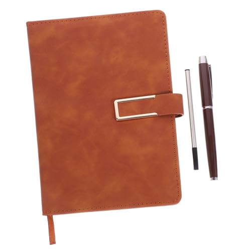SEWACC Vintage Notizbuch mit PU Lederumschlag Business Schreibbuch und Notizblock Set Stift Langlebiges Leichtes Planer Notizheft für Büro Tagebuch und Alltag SEWACC Vintage Notizbuch mit PU Lederumschlag Business Schreibbuch und Notizblock Set Stift Langlebiges Leichtes Planer Notizheft für Büro Tagebuch und Alltag von SEWACC