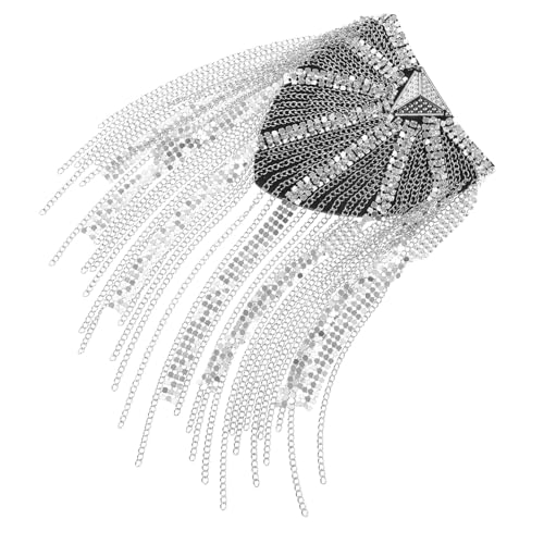 SEWACC Vintage Schulterklappen Quaste mit Strassbesatz Modische Metall Epauletten Schmuck für Damen Vielseitiges Retro accessoire für Hochzeit Party und Festliche Anlässe SEWACC Vintage Schulterklappen Quaste mit Strassbesatz Modische Metall Epauletten Schmuck für Damen Vielseitiges Retro accessoire für Hochzeit Party und Festliche Anlässe von SEWACC
