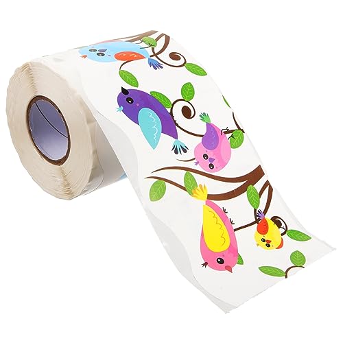 SEWACC Wasserdichte Selbstklebende Blackboard Border Sticker Kinderfreundliche Cartoon Vogel Dekoration Bulletin Board Randaufkleber für Klassenzimmer Büro und Party Zubehör Einfache von SEWACC
