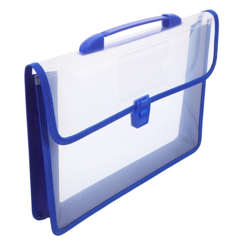 SEWACC Wasserdichter Dokumentenhalter mit Ergonomischem Handgriff Verstärkten Canvas-kanten und Beschriftungsfach Große Kapazität Reißfestes Pp-material Transparenter Aktenordner für Büro SEWACC Wasserdichter Dokumentenhalter mit Ergonomischem Handgriff Verstärkten Canvas-kanten und Beschriftungsfach Große Kapazität Reißfestes Pp-material Transparenter Aktenordner für Büro von SEWACC