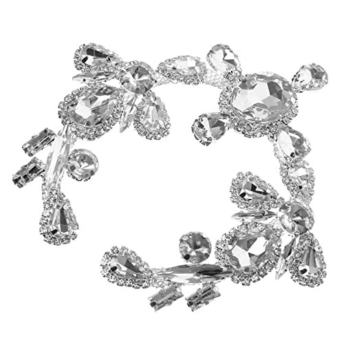 SEWACC Wassertropfen Glas Strass Applikation Weißer Großer Oval Kristall zum Aufnähen für Kleidung Schuhe Taschen Diy Modeschmuck Zubehör SEWACC Wassertropfen Glas Strass Applikation Weißer Großer Oval Kristall zum Aufnähen für Kleidung Schuhe Taschen Diy Modeschmuck Zubehör von SEWACC