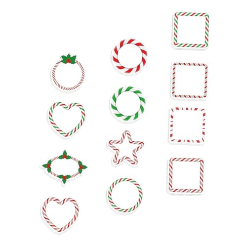 SEWACC Weihnachtliche Selbstklebende Candy Haftnotizen mit Bunten Motiven Ablösbar für Büro Scrapbooking und Festliche Notizen im Winter von SEWACC