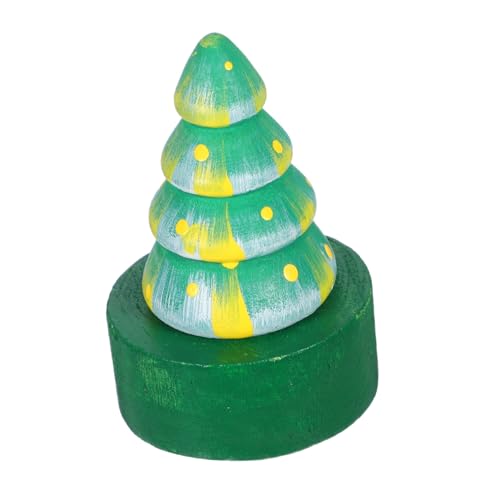 SEWACC Weihnachtlicher Handspitzer Weihnachtsbaum aus Holz Manuell Präzises Anspitzen Tragbar für Schulbedarf Partygeschenk Festliches Schreibwaren-accessoire von SEWACC