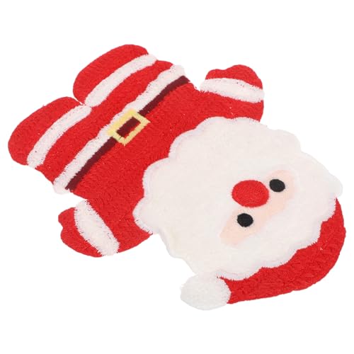 SEWACC Weihnachtlicher Santa Claus Stickpatch Großes Gesticktes Applikations Patch für Winterbekleidung Hüte Jeans und Diy Zubehör zum Reparieren und Verschönern von Kleidung von SEWACC