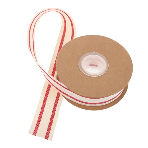 SEWACC Weihnachts-geschenkband: 2,5 Cm/10 Yards Rot-weiß Gestreiftes Baumwollband – Weihnachts- Und Valentinstagsgeschenk-dekoration – Ripsband Zum Nähen SEWACC Weihnachts-geschenkband: 2,5 Cm/10 Yards Rot-weiß Gestreiftes Baumwollband – Weihnachts- Und Valentinstagsgeschenk-dekoration – Ripsband Zum Nähen von SEWACC