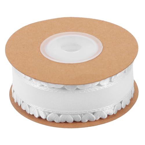 SEWACC Weißes Beidseitiges Herzmuster Geschenkband Breit Schneidbar Strapazierfähig für DIY Schleifen Blumen und Geschenkdekoration zu Festen Wie Weihnachten und Polterabend SEWACC Weißes Beidseitiges Herzmuster Geschenkband Breit Schneidbar Strapazierfähig für DIY Schleifen Blumen und Geschenkdekoration zu Festen Wie Weihnachten und Polterabend von SEWACC