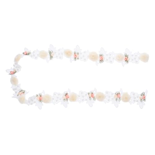 SEWACC Weißes Spitzenband mit Perlen Breit Rosenmuster Spitze für DIY Basteln Hochzeitsdekoration Blumenarrangements und Nähprojekte SEWACC Weißes Spitzenband mit Perlen Breit Rosenmuster Spitze für DIY Basteln Hochzeitsdekoration Blumenarrangements und Nähprojekte von SEWACC