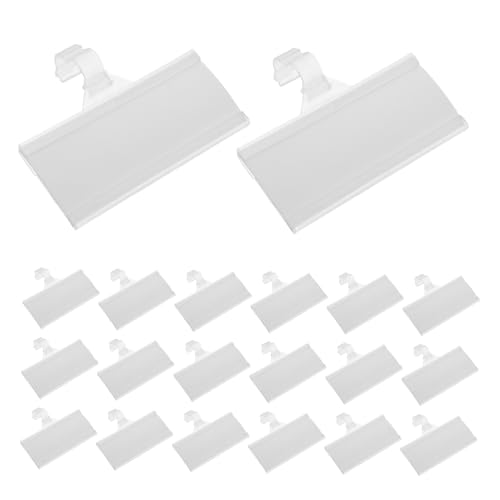 SEWACC Wiederverwendbare Kunststoff Preisschild Halter mit Abwischbaren PVC Karten Drahtregal Etikettenhalter für Supermarkt Warenpräsentation Sicherer Halt für Verkaufsflächen SEWACC Wiederverwendbare Kunststoff Preisschild Halter mit Abwischbaren PVC Karten Drahtregal Etikettenhalter für Supermarkt Warenpräsentation Sicherer Halt für Verkaufsflächen von SEWACC
