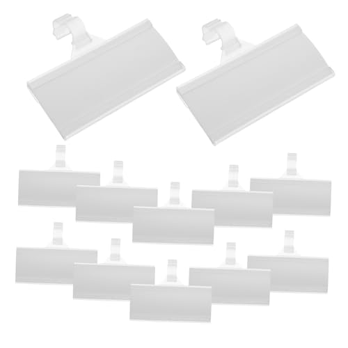 SEWACC Wiederverwendbare Kunststoff Regal-preisschildhalter für Supermarkt Flexibler Merchandise Sign Clip mit Rutschfestem Design und Weißem Abwischbarem Pvc-label Geeignet für SEWACC Wiederverwendbare Kunststoff Regal-preisschildhalter für Supermarkt Flexibler Merchandise Sign Clip mit Rutschfestem Design und Weißem Abwischbarem Pvc-label Geeignet für von SEWACC