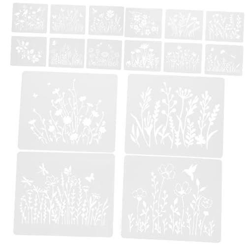 SEWACC Wiederverwendbare Teiliges Frühling Blumen und Pflanzen Schablonen aus Pet Waschbar Langlebig Glatte Kanten für Zeichnen Malen Basteln Wänden Holz Karten Scrapbook Geeignet SEWACC Wiederverwendbare Teiliges Frühling Blumen und Pflanzen Schablonen aus Pet Waschbar Langlebig Glatte Kanten für Zeichnen Malen Basteln Wänden Holz Karten Scrapbook Geeignet von SEWACC