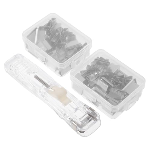 SEWACC Wiederverwendbarer Transparenter Papierklammer Staplerloser Büroklammer Dispenser Leicht und für Aktenorganisation Präsentationen und Dokumentenmanagement Kratzfrei und Einfach zu SEWACC Wiederverwendbarer Transparenter Papierklammer Staplerloser Büroklammer Dispenser Leicht und für Aktenorganisation Präsentationen und Dokumentenmanagement Kratzfrei und Einfach zu von SEWACC