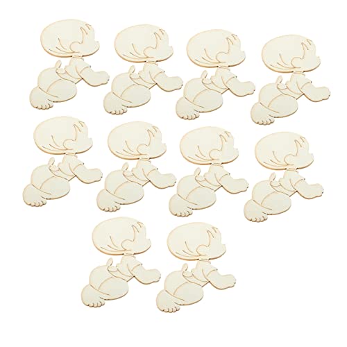 SEWACC Wohnkultur Baby Dusche 20 Stücke Holz Ausschnitt Baby Form für Party SEWACC Wohnkultur Baby Dusche 20 Stücke Holz Ausschnitt Baby Form für Party von SEWACC
