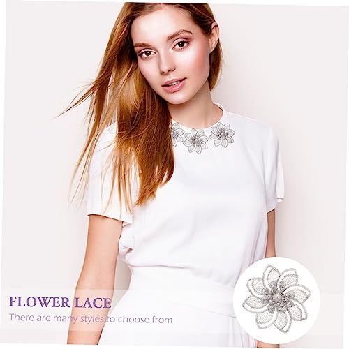 SEWACC Yards Graues Spitzenband mit Perlen Hochwertige Spitze zum Nähen Dekorieren von Kleidung Hochzeit Party und DIY Zubehör von SEWACC