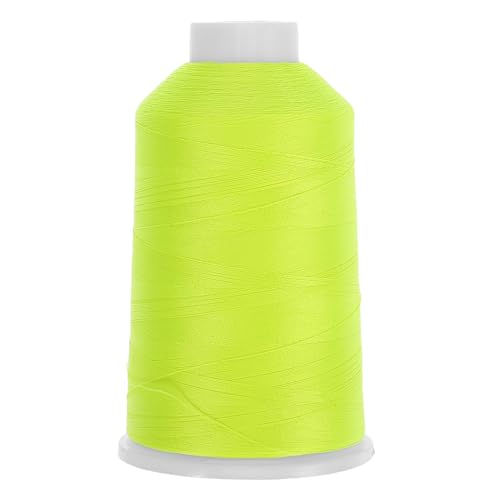 SEWACC Yards Leuchtendes Stickgarn Gelb The-dark Polyester Nähgarn für Maschinenstickerei Halloween Kostüme Bühnenoutfits Handarbeiten von SEWACC