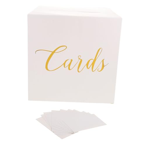 SEWACC für Karten und für Hochzeiten Geburtstagsfeiern Babypartys und Romantische Vorschläge Weiß mit Goldenen Akzenten Weißen Karten von SEWACC