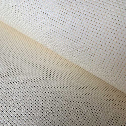11CT Aida-Stoff-Stickerei, Kreuzstich-Stoff, Hell beige, 75 x 100cm von SEWCRANE