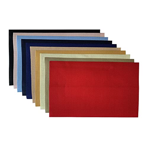 11CT Vorgeschnittene Aida-Stoffpackung, 30cm x 50cm, Packung mit 10 Farben von SEWCRANE