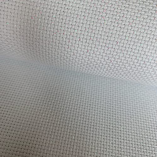 14CT schillerndes funkelndes Aida-Tuch, lichtreflektierende Stickerei, Kreuzstich-Stoff, 150 x 50cm 14CT schillerndes funkelndes Aida-Tuch, lichtreflektierende Stickerei, Kreuzstich-Stoff, 150 x 50cm von SEWCRANE