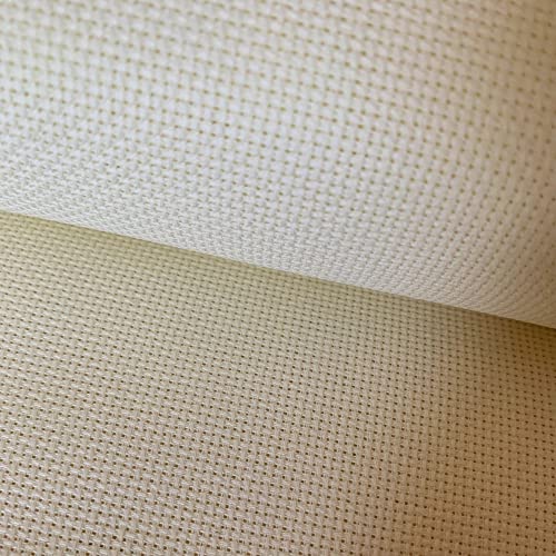 16CT Aida Cloth Embroidery Cross Stitch Fabric, Beige, 150 x 100cm 16CT Aida Cloth Embroidery Cross Stitch Fabric, Beige, 150 x 100cm von SEWCRANE