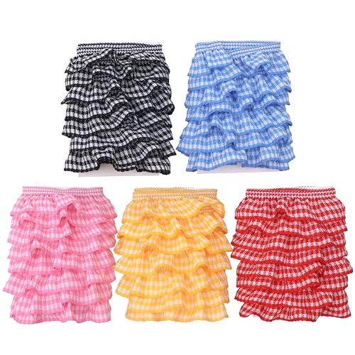 9,1 m elastischer plissierter Gingham-Rüschenborte, 1,8 cm, winzige, dehnbare Rüschen, schmaler Rüschenrand, Mini-Rand, Dekoration für Kleidung, Handwerk, Puppe 9,1 m elastischer plissierter Gingham-Rüschenborte, 1,8 cm, winzige, dehnbare Rüschen, schmaler Rüschenrand, Mini-Rand, Dekoration für Kleidung, Handwerk, Puppe von SEWDIYTR