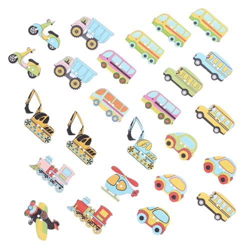 Einzigartige Holzknöpfe 100 Stück -Knopfset mit Cartoon-Automotiv zum Basteln Nähen Stricken Einzigartige Holzknöpfe 100 Stück -Knopfset mit Cartoon-Automotiv zum Basteln Nähen Stricken von SEWOART