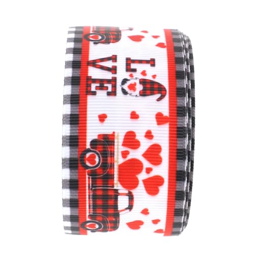 SEWOART 1 Rolle Diy Valentinstag Geschenkverpackungsband Yards Romantisches Dekoband für Hochzeit Party Bastelprojekte und von SEWOART