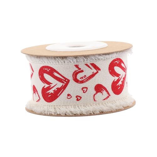SEWOART 1 Rolle Love Baumwollband Hochzeit Girlande Weihnachtsgeschenke Hochzeitsband Weihnachten Jute Juteband Baumwollband für Geschenkverpackung Band Geschenkband Baumwollseil Kaktus von SEWOART
