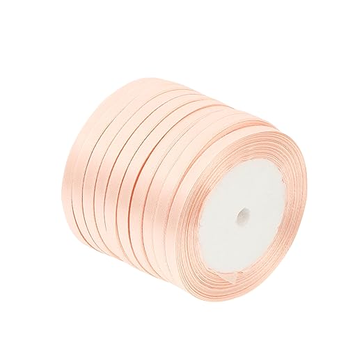 SEWOART 1 Rolle Schleife Bunt Nähen Basteln Dünn Wellig Rustikal Dekoration Bänder Für Bäckereiband Blau Dekoratives Klebeband Hängend Streifen Stoff Satinband Polyester Beige von SEWOART