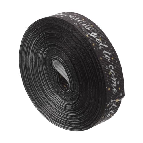 SEWOART 1 Rolle Staffelungsband seidenband ribbon Geschenkdekoration geschenksband strassband schwarzes Band zum Einwickeln groß Geschenkband DIY handwerk machen band Polyester von SEWOART