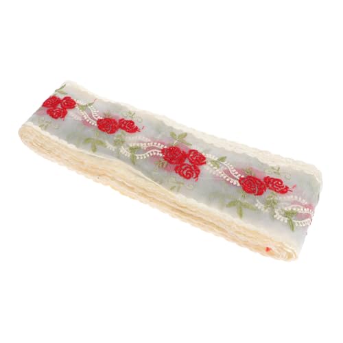 SEWOART 1 Rolle Stickerei Spitzenbesatz Dekoration Elegantes Ethnisches Spitzenband Mit Gewelltem Blumenmuster Zum Nähen Für Hochzeiten Zum Verpacken Bestickte Spitzen Mit SEWOART 1 Rolle Stickerei Spitzenbesatz Dekoration Elegantes Ethnisches Spitzenband Mit Gewelltem Blumenmuster Zum Nähen Für Hochzeiten Zum Verpacken Bestickte Spitzen Mit von SEWOART