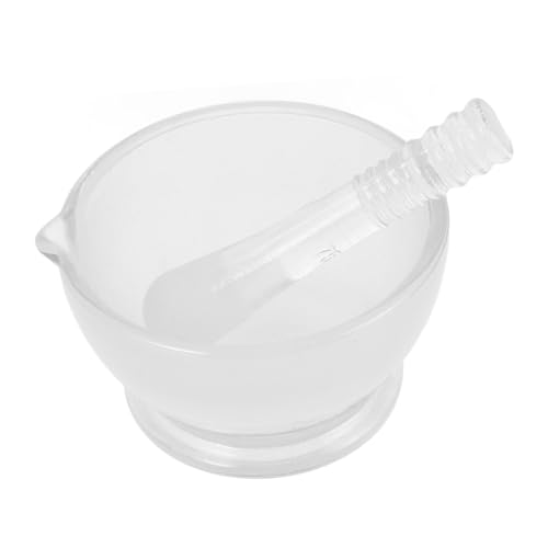 SEWOART 1 Satz Glasstötzel und Schale Ergonomisches Design Rutschfester Boden zum Mahlen von Gewürzen und Chemischen Proben Komplettes Set für Küche und Labor SEWOART 1 Satz Glasstötzel und Schale Ergonomisches Design Rutschfester Boden zum Mahlen von Gewürzen und Chemischen Proben Komplettes Set für Küche und Labor von SEWOART