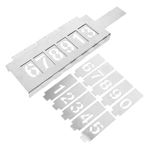 SEWOART 1 Satz Hollow Number Stencils Große Wiederverwendbare Schablonen für Projekte für Ausstellungen Heimdekoration von SEWOART