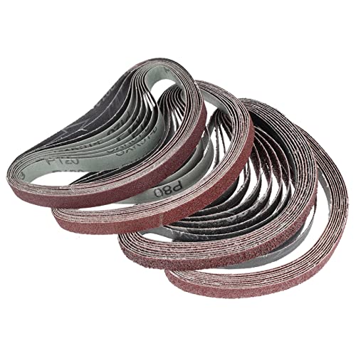 SEWOART 1 Satz Schleif Band Bands Detailschleifpads Zubehör Schleifen Gürtel Sandpapier Multi -werkzeugschreien Schleifmaschinen Für Die Holzbearbeitung Ersatz 80 Schleifband Aluminiumoxid von SEWOART