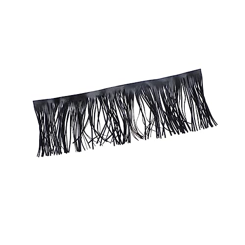 SEWOART 1 Stück DIY Kleidungszubehör Schneiderei Stoffverzierungen Quasten Zubehörbesätze Fransen Bekleidung Partybesatz Bandquaste Basteln Nähen DIY Kleidungsquaste Schwarz von SEWOART