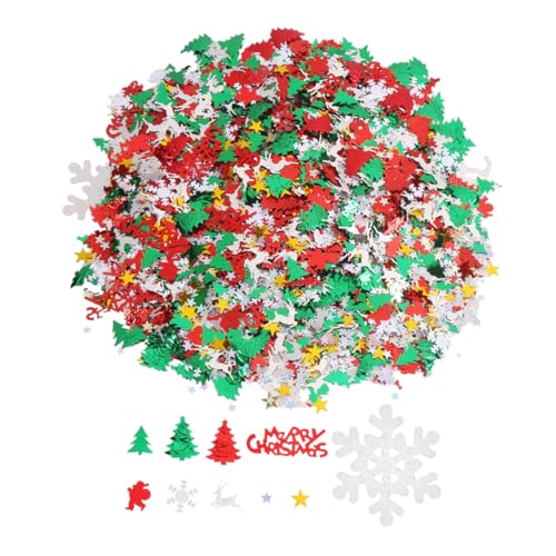 SEWOART 10 Dekoratives Konfetti Schnee Weihnachtsschmuck Weihnachtliche Tischdekoration Weihnachtspailletten Weihnachts-strohaufsätze Weihnachtskonfetti Frohe Weihnachten Konfetti SEWOART 10 Dekoratives Konfetti Schnee Weihnachtsschmuck Weihnachtliche Tischdekoration Weihnachtspailletten Weihnachts-strohaufsätze Weihnachtskonfetti Frohe Weihnachten Konfetti von SEWOART