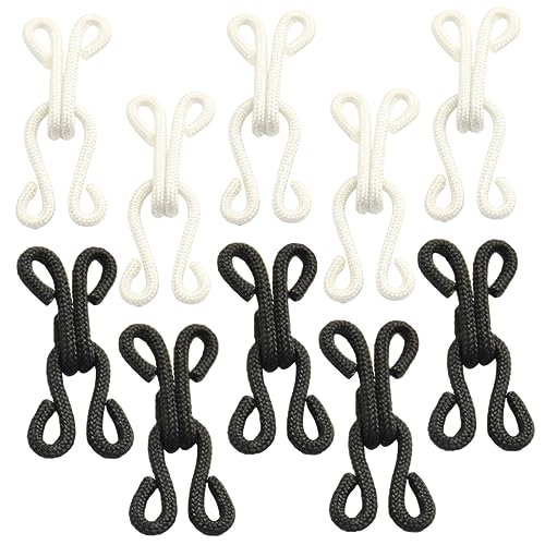 SEWOART 10 Paar Bh-haken- Und Ösenverschlüsse Aus Metall Und Nylon Für Kleidung Ersatz Für Bh-haken Dekoratives Nähzubehör SEWOART 10 Paar Bh-haken- Und Ösenverschlüsse Aus Metall Und Nylon Für Kleidung Ersatz Für Bh-haken Dekoratives Nähzubehör von SEWOART