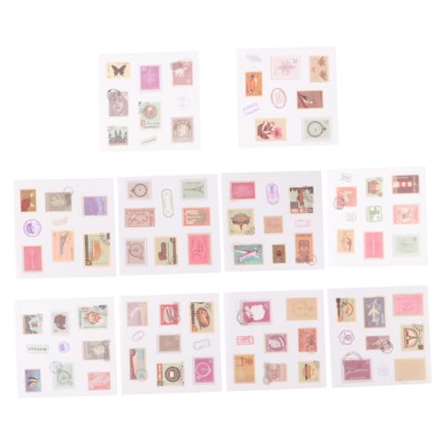 SEWOART 10 Rollen Kreatives Buchband Journaling-zubehör Magnetband Diy Klebeband Buchband Aus Papier -klebeband Notebook-aufkleber Scrapbook-aufkleber Scrapbook-bänder von SEWOART