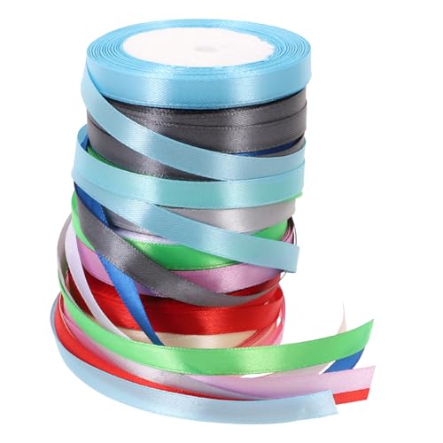 SEWOART 10 Rollen Satin Geschenkband für DIY Basteln Schleifenband mit Doppelseitigem Goldrand Vielseitig Einsetzbar für Geschenkverpackung Blumensträuße und Hochzeitsdeko Bunte SEWOART 10 Rollen Satin Geschenkband für DIY Basteln Schleifenband mit Doppelseitigem Goldrand Vielseitig Einsetzbar für Geschenkverpackung Blumensträuße und Hochzeitsdeko Bunte von SEWOART