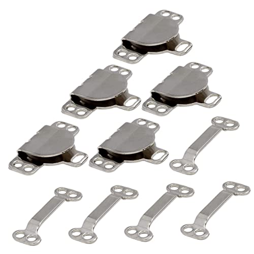 SEWOART Nähhaken Und Ösen 10 Stück Silberfarbene Metallverschlüsse Für Hosen Und Kleidung von SEWOART