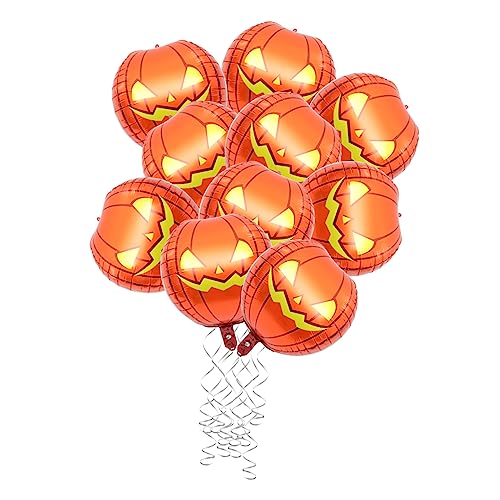 SEWOART 10 Stück Aufblasbare Kürbisballons Halloween Deko Party Luftballons für Erwachsenen für Halloween und Fotorequisiten Orange Folienballons für Stimmungsvolle Dekoration SEWOART 10 Stück Aufblasbare Kürbisballons Halloween Deko Party Luftballons für Erwachsenen für Halloween und Fotorequisiten Orange Folienballons für Stimmungsvolle Dekoration von SEWOART