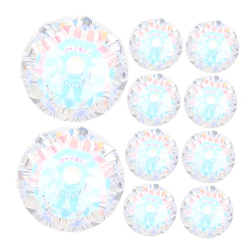 SEWOART 10 Stück Funkelnde Facettierte Rundperlen für Diy Schmuckherstellung Armbänder Windspiele und Kreative Dekorationen SEWOART 10 Stück Funkelnde Facettierte Rundperlen für Diy Schmuckherstellung Armbänder Windspiele und Kreative Dekorationen von SEWOART