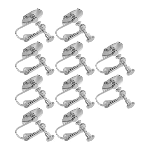 SEWOART 10 Stück Ohrring Haken Metall Diy Ohrringe Zubehör für Schmuckherstellung Runde Ohrhaken Hypoallergen Elegantes Design Komfortabel und Pflegeleicht von SEWOART